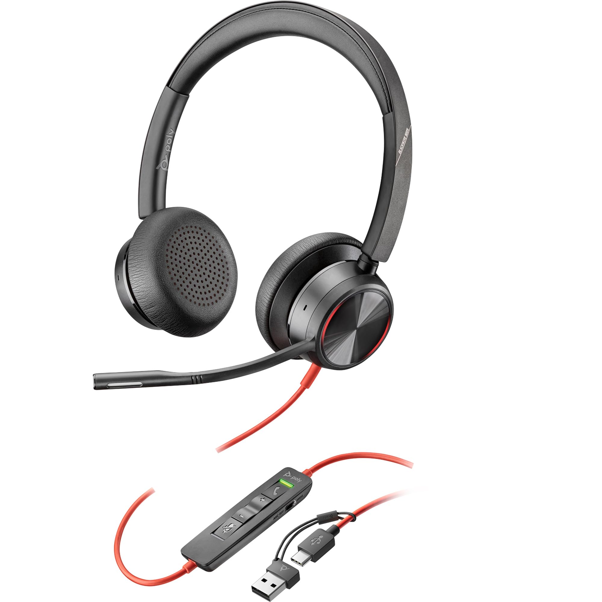 Plantronics Blackwire8225 ヘッドセット USB-C&A Amazon.com: Poly Blackwire 8225 Stereo USB-C Headset +USB-C